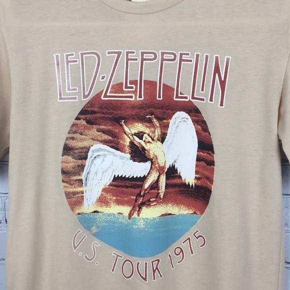 NWT, LED Zeppelin 1975 Tour Band T-Shirt - Picture 15 of 15